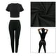 thumbnail image 5 of Traje de Yoga para niñas y ropa para ejercicio, ropa para ejercicio, mallas de manga corta, pantalón, conjuntos deportivos para Soledad Traje de entrenamiento para mujer, 5 of 10