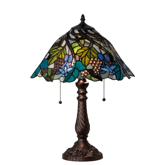 Meyda Lighting 22" High Spiral Grape Table Lamp