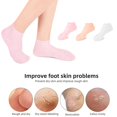 thumbnail image 4 of 1Pair Silicone Moisturizing Gel Heel Socks Cracked Foot Skin Care Protect usxmas I8Z3, 4 of 6