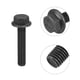 thumbnail image 5 of Tornillos de brida hexagonal serrada M5x25mm de acero al carbono grado 10.9, paquete de 25, 5 of 5