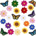 thumbnail image 1 of Juego de 39 parches de costura decorativos para ropa, chaquetas, mochilas y pantalones, 1 of 5