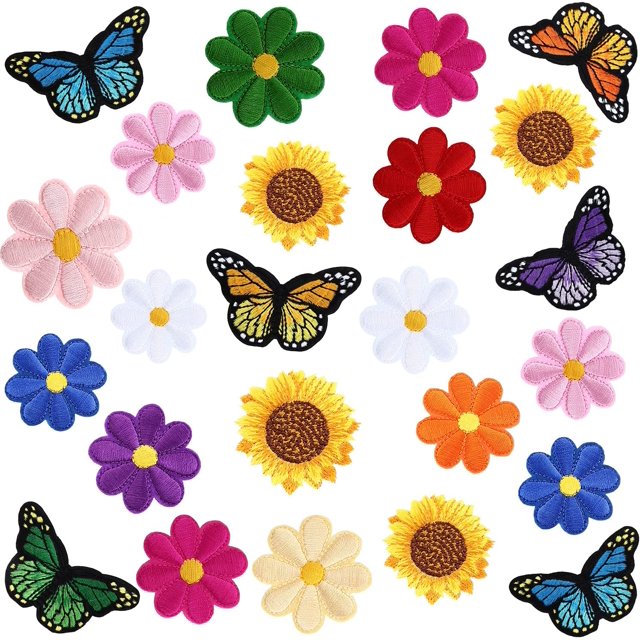 Juego de 39 parches de costura decorativos para ropa, chaquetas, mochilas y pantalones