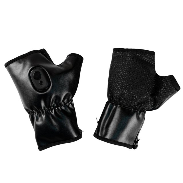 Electric Heated Motorcycle Gloves Fingerless Rechargeable Heating Snowboard Gloves Thermal ,Easy to Use