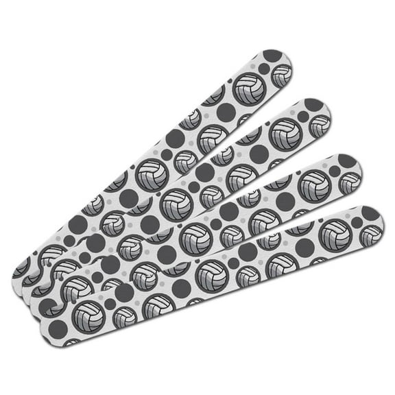 Volleyball Sports Ball Double-Sided Nail File Emery Board Set 4 Pack
