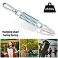 thumbnail image 4 of Fyeme Hanging Chair Swing Spring Steel Spring for Hanging Chair with 2 Carabiner Hooks, Swing Spring Load Capacity Up to 250 Kg for Hanging Chairs, 4 of 9
