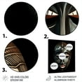 thumbnail image 3 of Designart "Traditional African Mask Ethnically Crafted VII" African Tribal Metal Wall Art, 3 of 5