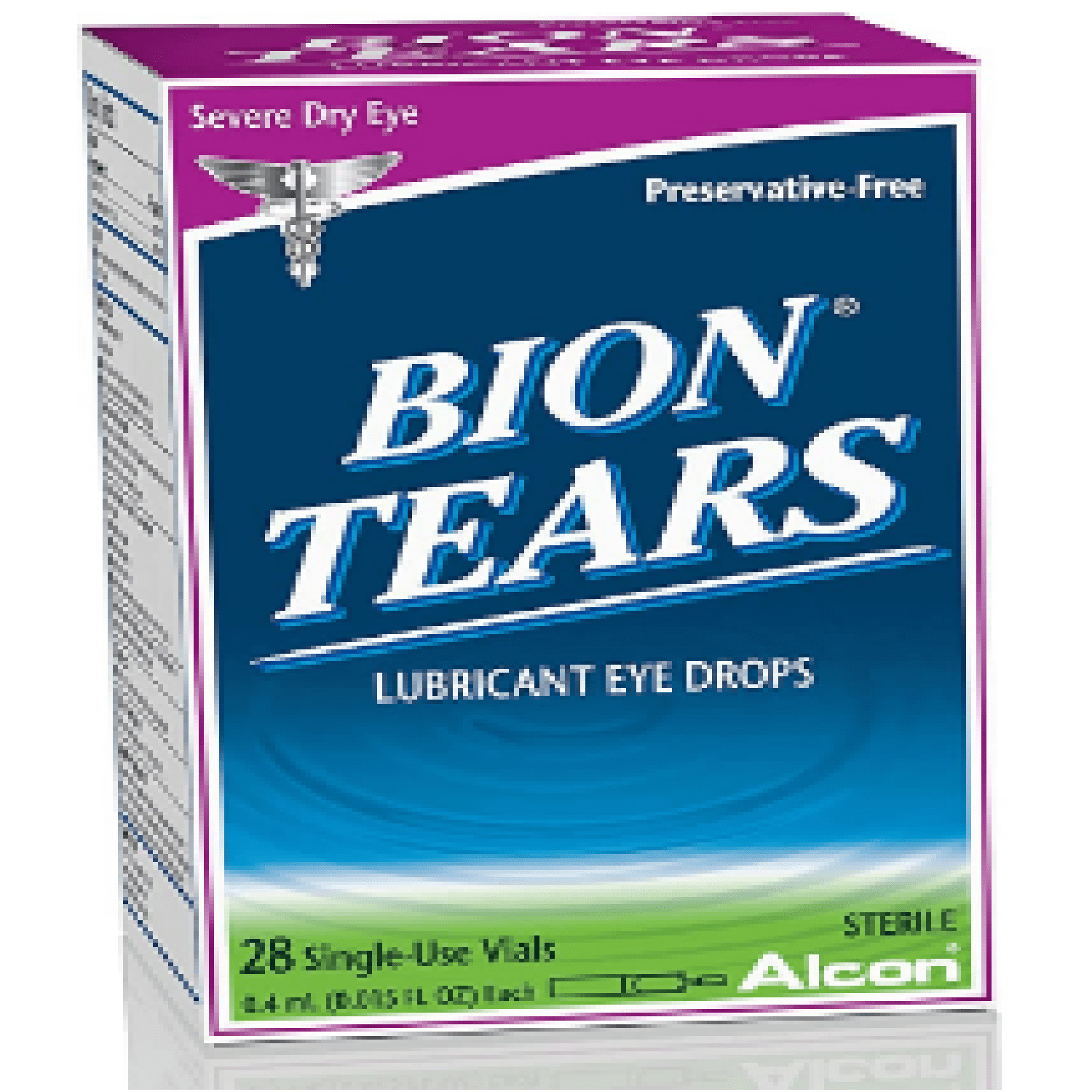 Bion Tears Lubricant Eye Drops Help Relieves Dryness, 28 Vials - 2 Pack