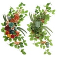 thumbnail image 3 of 26" Wedding Arch Flower Artificial Silk Floral Blue-Green/Red-Brown,2 Pack, 3 of 7