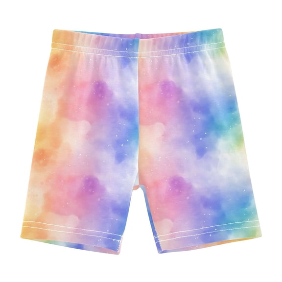 joogoo Rainbow Tie Dye-a2 Girls Lined Shorts Bike Dance Bottoms 6T