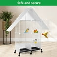 thumbnail image 3 of golytefs Bird Cage with Rolling Stand Bird Villa for Medium & Large Birds (White), 3 of 9