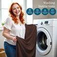 thumbnail image 5 of 550-TC Egyptian Cotton Dust Ruffle/Bed Skirt King Size 1-Pieces Split Corner Tailored Bed Skirt 18" Inch Drop Length Chocolate Stripe, 5 of 5