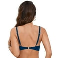 thumbnail image 3 of XEGLSBU Swimsuits for Women 1 Piece Athletic Women's Swimwear Tankini Set Beach Pool Cover up Hollow out Bikini Top with Swim Shorts Conservative Two Piece Bathing Suit Dark Blue Size L, 3 of 7