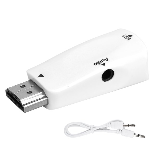 Interfaz multimedia HD Adaptador convertidor macho a VGA hembra para proyector de computadora portátil