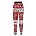 thumbnail image 4 of Gvmfive Women Christmas Leggings Xmas Printed Ankle Length Strentch Pants, 4 of 5