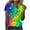 Multicolor, variant on gbyLJF Boat Neck 3/4 Sleeve Tops for Women Floral Tunic Compression Tops for Women Womens Summer Tshirt Multicolor 5XL