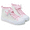 Pink Butterfly, variant on Little Girls Kids Canvas Shoes Sneakers for Toddler Color Change Flipping Sequins Glimmer Glitter Sparkle Lace Up High Top Hook and Loop Straps Non Slip Lightweight Casual Pink Size 1