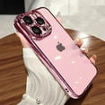 thumbnail image 2 of Luxury New High Quality Plating Clear Not Yellowing Case For IPhone 15 14 11 12 13 14 Pro Max Mini XS X 15 Plus Shockproof Cover, 2 of 5