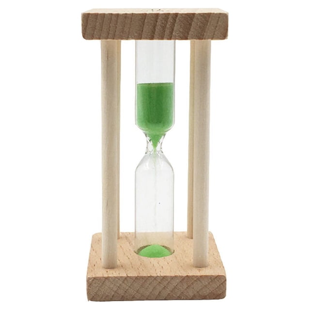 EeaseCA Mini Hourglass Timer Sandglass One Minute Sand Timer Sand Clock Home Decor Kids Gift (Green Sand)