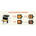 thumbnail image 6 of Air Fryer, Aeitto 8-in-1 Smart Compact 4QT Air Fryers, with Viewing Window,Shake Reminder, 450°F Digital Airfryer with Flavor-Lock Tech, Dishwasher-Safe & Nonstick,Fit for 1-3 People, White, 6 of 19