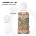 thumbnail image 6 of Easygdp The World is Hemisphere Men's Mesh Basketball Jersey Quick Drying Sleeveless Shirts Fitted Muscle Tank Tops Sport Round Neck T-Shirt - Medium, 6 of 9