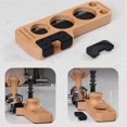 thumbnail image 4 of Universal Wooden Coffee Tamper Stand Presser Holder For Espresso Puck Screen Tamping Station Distribution Lever Tool Tamper Mat, 4 of 5