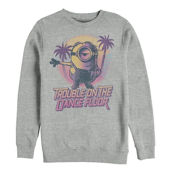 Men's Despicable Me 3 Minions Dance Floor Sweatshirt Athletic Heather Medium