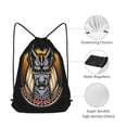 thumbnail image 5 of XMXT Unisex Drawstring Backpack for Women Men, Egyptian Anubis Head Waterproof Gym Bag String Bags for Shopping Sport Travel, s, 5 of 8