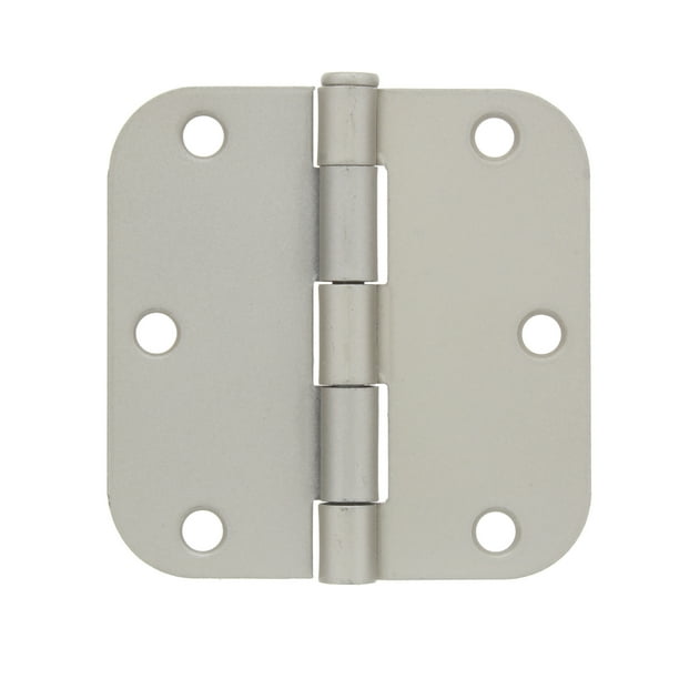 Bulldog Hardware 31/2 in. Round Corner Hinge, Satin Nickel Walmart