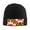 Black, variant on Flag Of Maryland Pattern Beanie Hat Knit Hat Skull Cap for Men Women Winter Hat Deep Heather