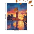 thumbnail image 3 of London Sunset Big Ben Canvas Painting Wall Art Decor， Perfect for Living Room， Office， Hallway and Kitchen Decoration., 3 of 8