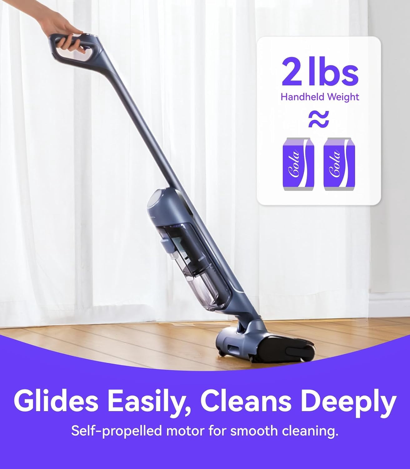 Restored NARWAL S20 Pro Cordless Vacuum Mop with Self-Cleaning, Wet Dry Vacuum Cleaner for Hard Floors, Ideal for Families with Kids and Pets (Refurbished)