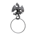 thumbnail image 2 of Iron Vintage Shaped Towel Rack, Wall Mounted Tissue Holder With Hardware, for Bathroom Storage, Black, 2 of 8
