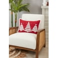 thumbnail image 3 of Saro Lifestyle Holiday Charm Christmas Trees Fringed Poly Filled Throw Pillow, 3 of 3