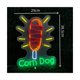 thumbnail image 4 of Letrero De Neón "Corn Dog" Para Escaparate De Negocios, Decoración Con Alimentación USB Y Atenuación Para Tiendas De Comida Callejera, Arte De Pared, 4 of 7