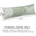 thumbnail image 3 of Sage Green Body Pillow Cover Spring Floral Long Pillow Case with Zipper Decorative Soft Bedding Pillowcase Farmhouse Dahlia Pillow Covers Modern Flower Cushion Pillow Case for Bedroom,Couch,20"x54", 3 of 5