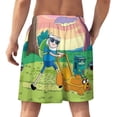 thumbnail image 2 of Adventure Time Cartoon Men's Pajama Pants Sleepwear Lounge Shorts Bottoms Summer Daily Cozy Soft Ice Silk Pajama Shorts Lightweight Home Beach Shorts, 2 of 8