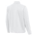 thumbnail image 3 of Men's Antigua White Cleveland Browns Twist Quarter-Zip Pullover Jacket, 3 of 3