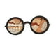 thumbnail image 2 of Adorno de mesa con gafas de madera, estilo artesanal. L, 2 of 9