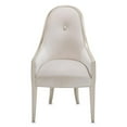 thumbnail image 2 of Michael Amini London Place Velvet Dining Arm Chair - Creamy Pearl, 2 of 4
