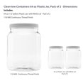 thumbnail image 2 of Frascos para Almacenamiento de Alimentos Clearview Containers Paquete de 2 de 1.9L, 2 of 7
