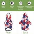 thumbnail image 6 of Honeii American Stars2 Print Small Dog Hoodies Pet Hooded Sweatshirts Fall Winter Puppy Cat Sweaters Warm Clothes for Small Dogs Outfits Costume-X-Small, 6 of 7