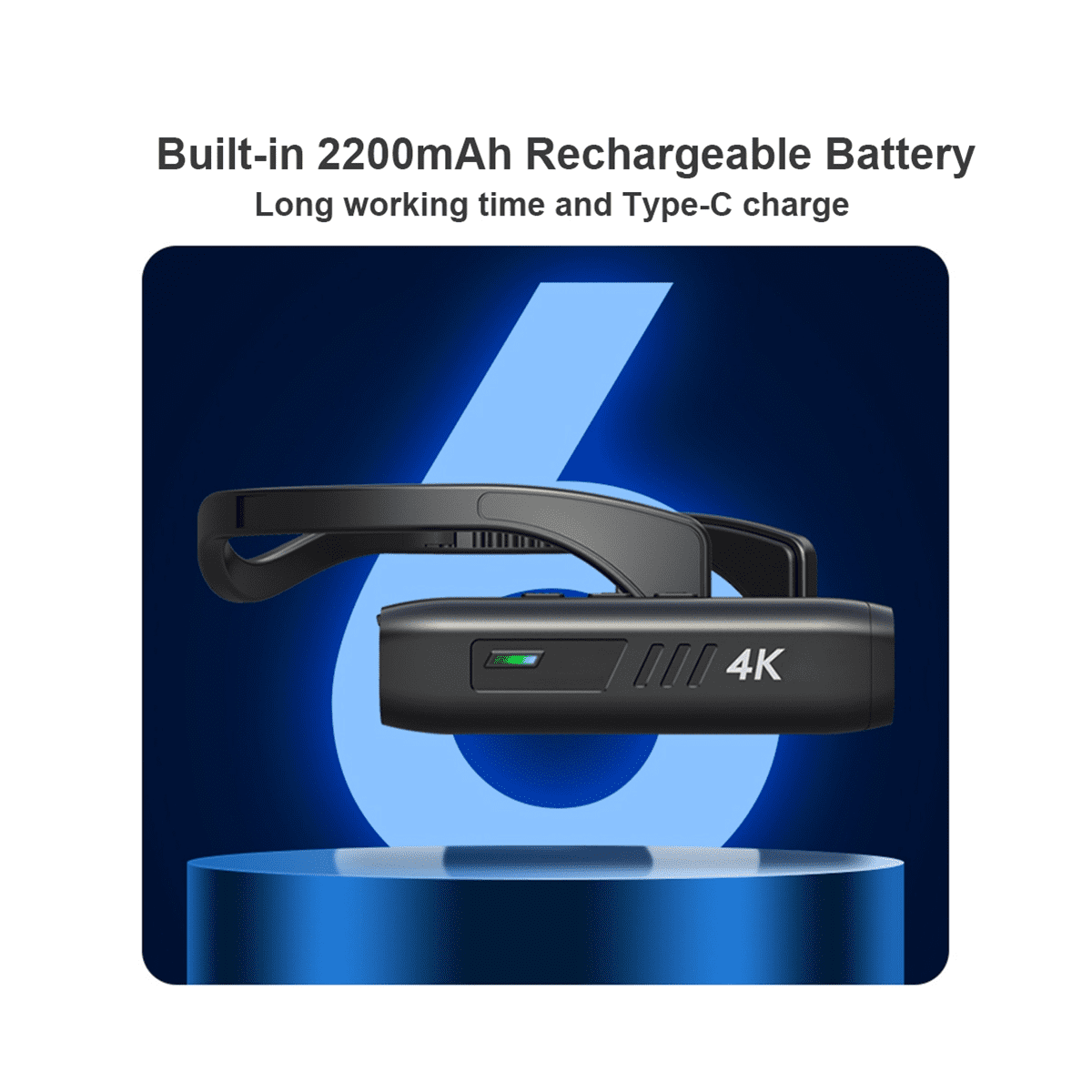 Wearable 4K 30FPS Mounted Camera WiFi Video Camera Camcorder Webcam Wide Angle Lens Battery APP Control