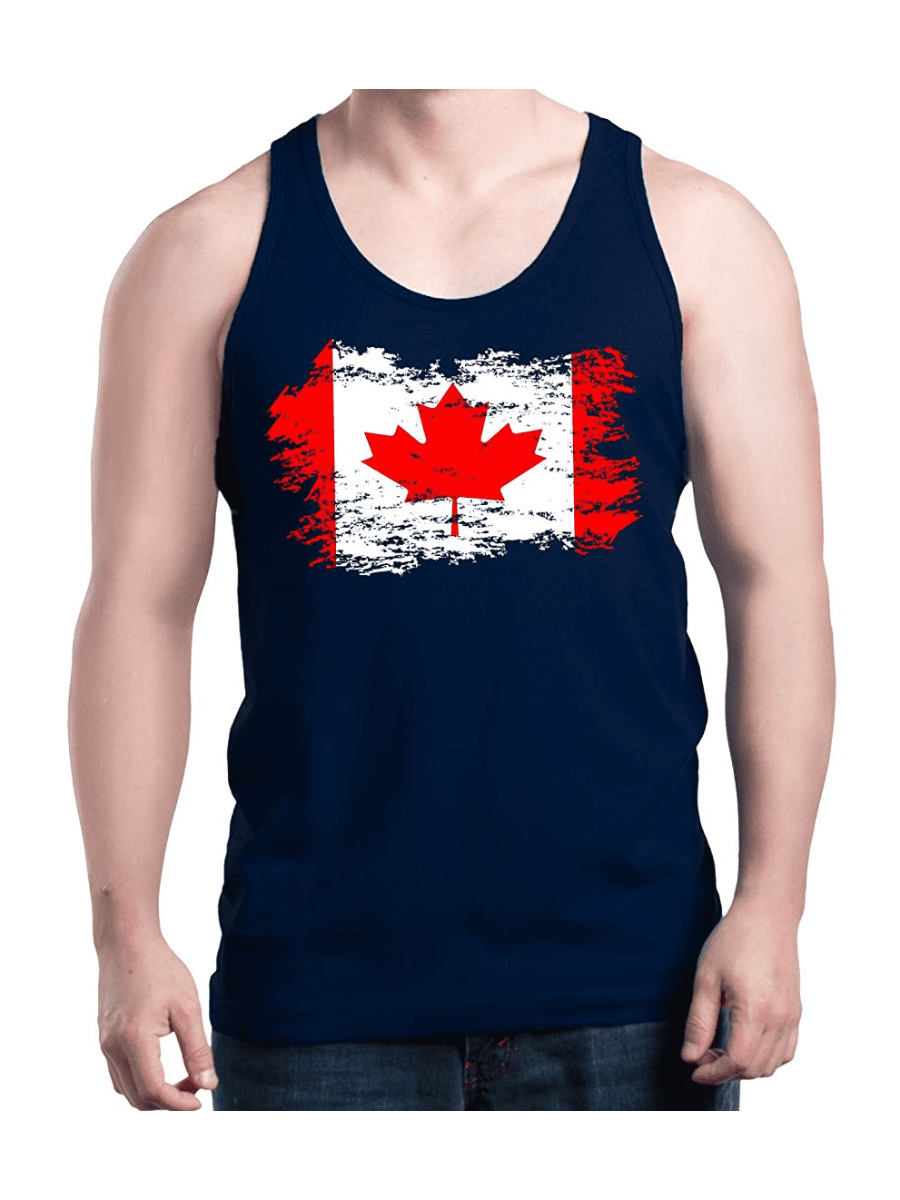 Mom's Favorite Mens Canada Flag Tank Top