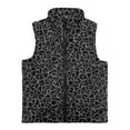 thumbnail image 4 of Uorisanigo Fleece Vest for Boys Girls Soft and Lightweight Sleeveless Jacket Fuzzy Full Zipper Outwear Cheetah Leopard Print Waistcoat Fall Fashion Outfits Clothes Kids Vests Jackets, 4 of 7