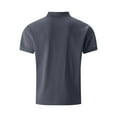 thumbnail image 7 of Fnooota Mens Polo Shirts 2025, Summer Casual Collared Work Short Sleeve Shirts Gray Size L, 7 of 7