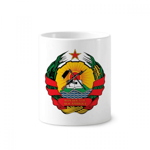 Titular de cepillo de dientes de cerámica Unbranded Mozambique África emblema nacional 350ml