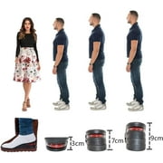 Height Increase Insoles for Men, 4 Layers Shoe Height Inserts to Make You Taller, Multi-Layer Invisible Boosting Lifts Soles for Women Kit with Air Cushion Heel Height 3.54 Inch