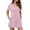 B116 Pink women's shorts clearance under $5, variant on Women Rompers under $5! Xqxayjr Rompers for Women Solid Color Casual Short Sleeve V Neck Short Jumpsuits One Piece Jumps with Pockets