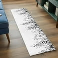 thumbnail image 3 of Runner Rug 2'x6', Grey Eucalyptus Washable Non-Slip Hallway Runner Rugs, Weeping Botanical Leaf Watercolor Bedside Rugs Floor Mats Carpet Runners for Kitchen Bathroom Laundry Room, 3 of 8