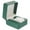 Green, variant on Troglfold watch gift box PU Leather Watch Storage Case Single Watch Box Travel Decor,4.45"X4.02"X2.87"